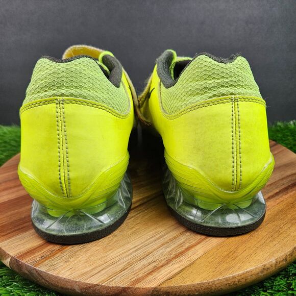 Nike Romaleos 2 Volt Yellow Weightlifting Gym Shoes Straps Men’s Size 10.5 - Picture 3 of 16